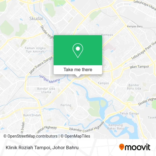 Klinik Roziah Tampoi map