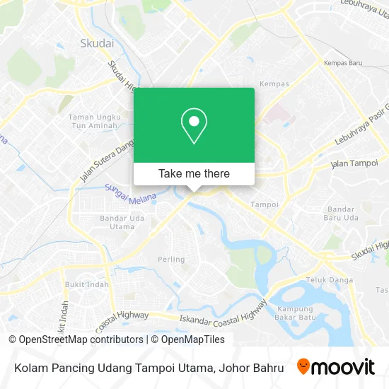 Kolam Pancing Udang Tampoi Utama map