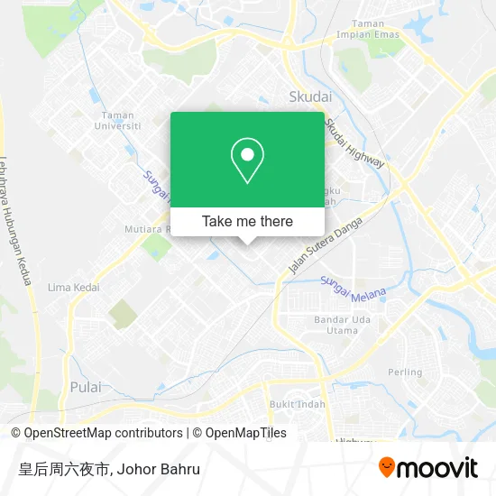 皇后周六夜市 map