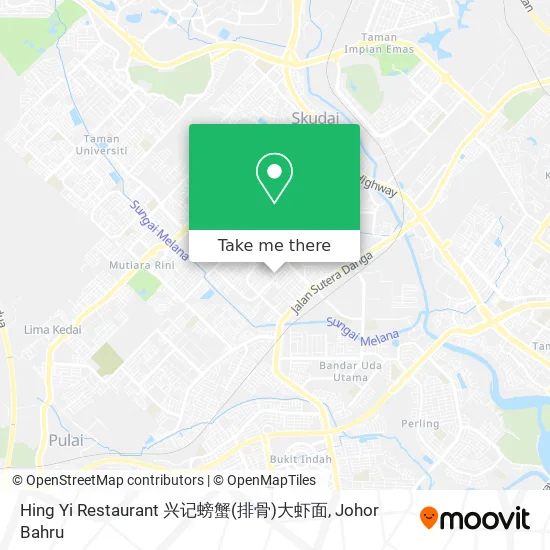 Hing Yi Restaurant 兴记螃蟹(排骨)大虾面 map