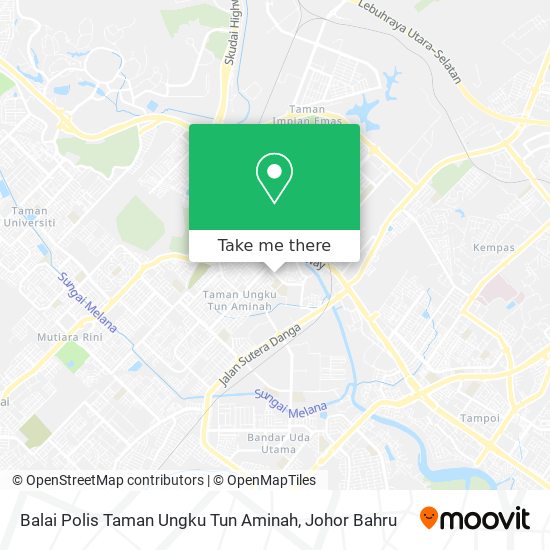 Balai Polis Taman Ungku Tun Aminah map