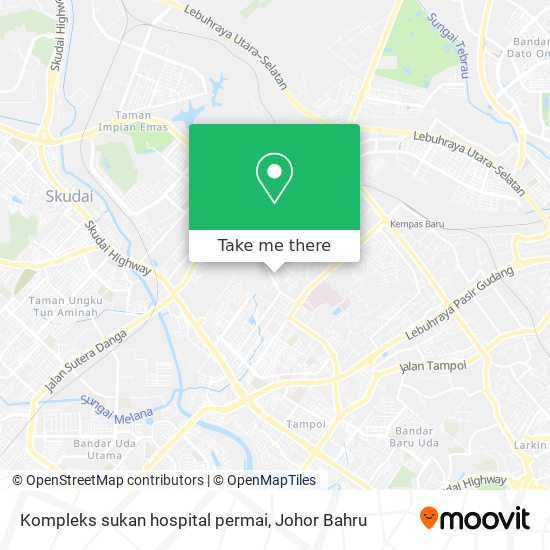 Kompleks sukan hospital permai map