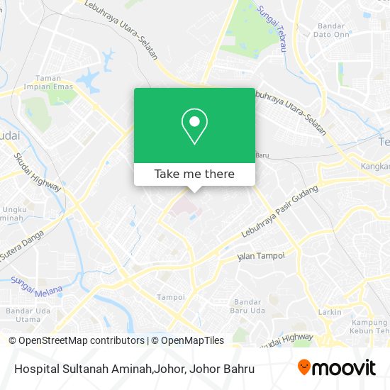 Hospital Sultanah Aminah,Johor map