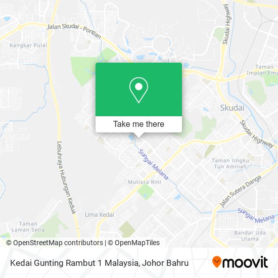 Kedai Gunting Rambut 1 Malaysia map