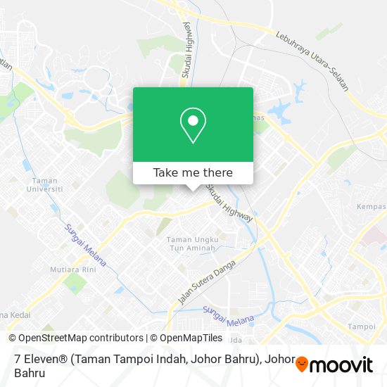 7 Eleven® (Taman Tampoi Indah, Johor Bahru) map