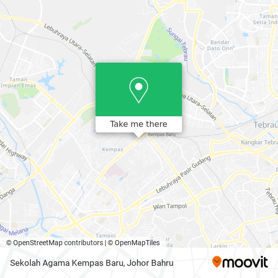 Sekolah Agama Kempas Baru map