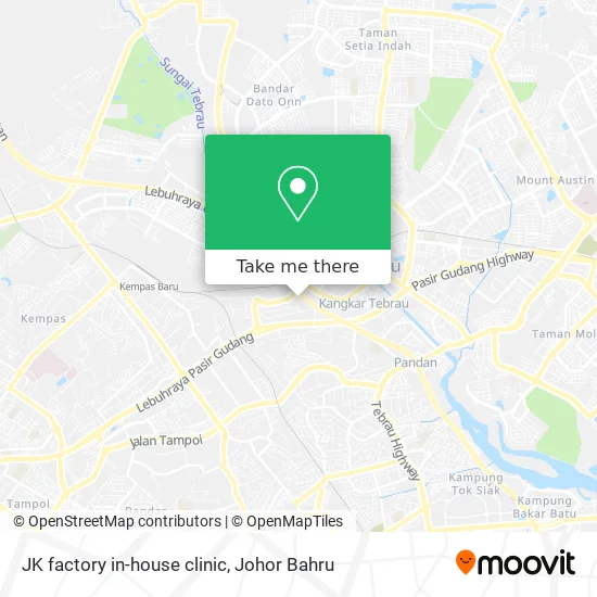 JK factory in-house clinic map