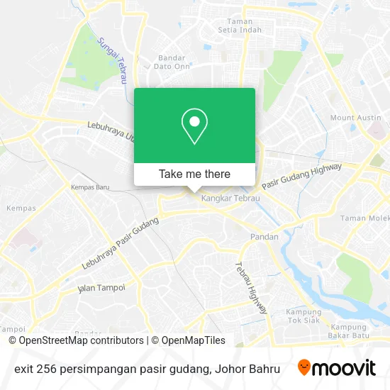 exit 256 persimpangan pasir gudang map