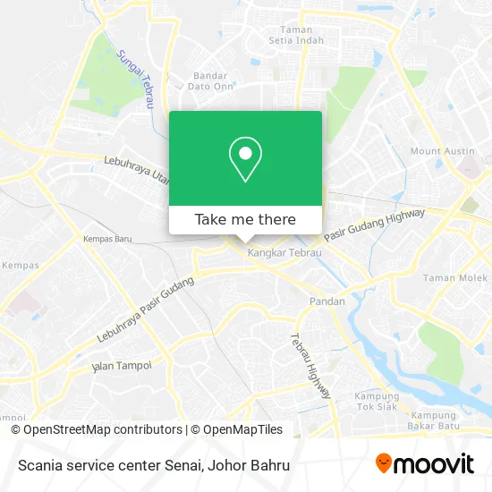 Scania service center Senai map