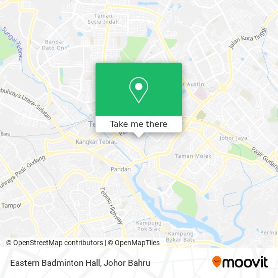 Eastern Badminton Hall map