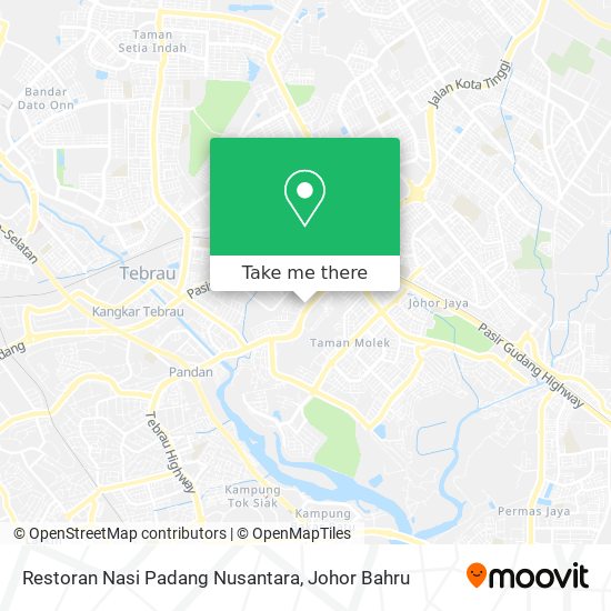 Restoran Nasi Padang Nusantara map