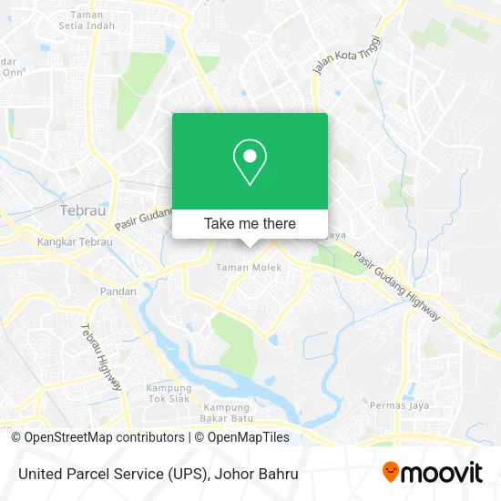 United Parcel Service (UPS) map