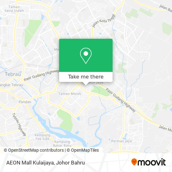 AEON Mall Kulaijaya map