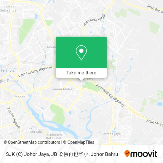 SJK (C) Johor Jaya, JB 柔佛再也华小 map