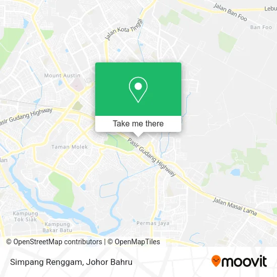 Simpang Renggam map