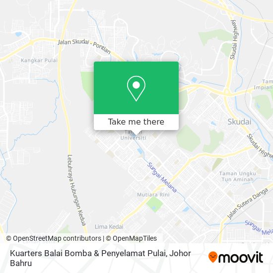 Kuarters Balai Bomba & Penyelamat Pulai map