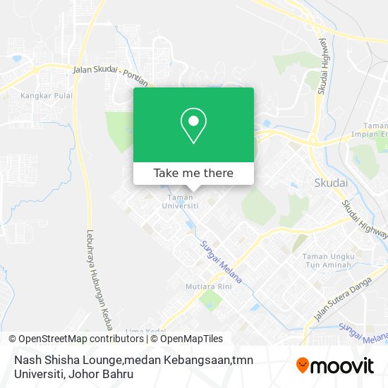 Nash Shisha Lounge,medan Kebangsaan,tmn Universiti map