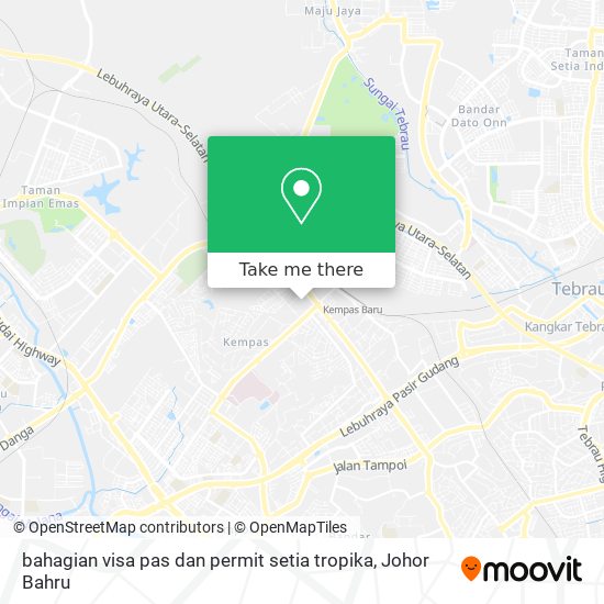 bahagian visa pas dan permit setia tropika map