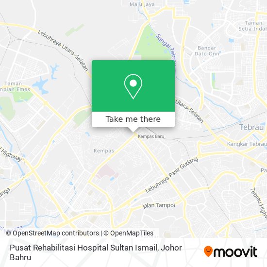 Pusat Rehabilitasi Hospital Sultan Ismail map