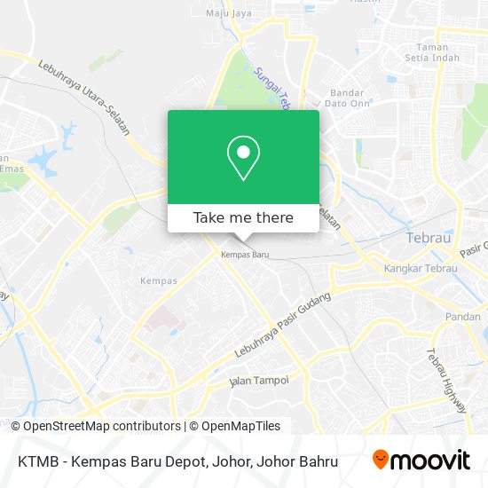 KTMB - Kempas Baru Depot, Johor map
