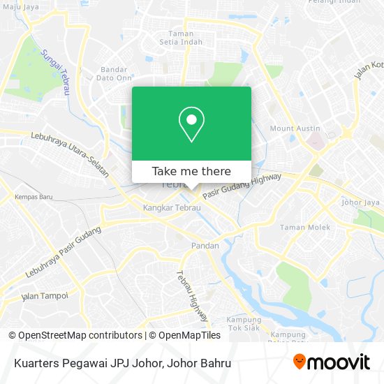 Kuarters Pegawai JPJ Johor map