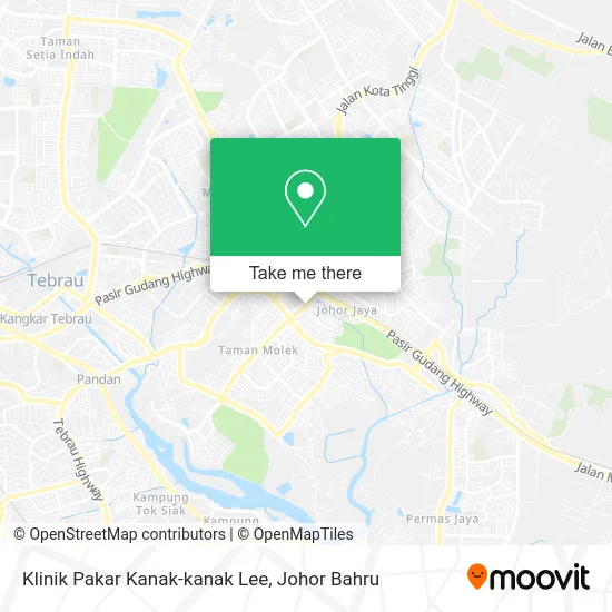 Klinik Pakar Kanak-kanak Lee map