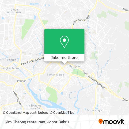 Kim Cheong restaurant map