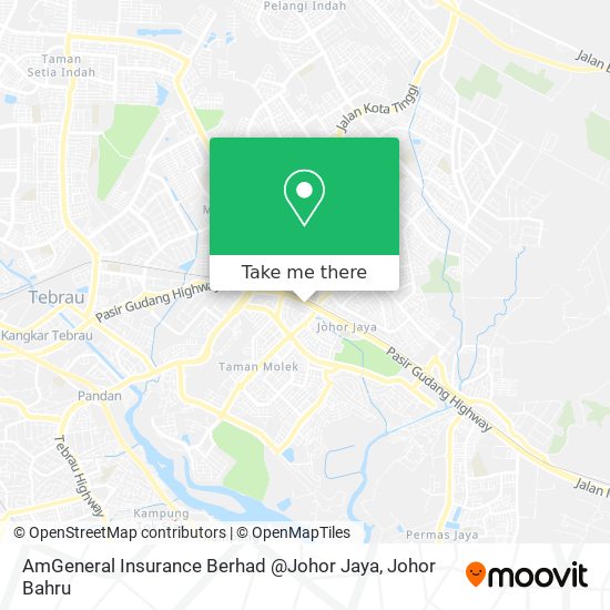 AmGeneral Insurance Berhad @Johor Jaya map