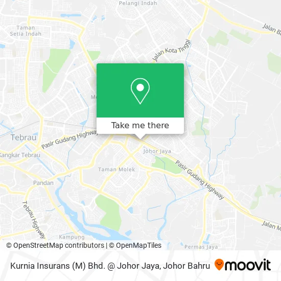 Kurnia Insurans (M) Bhd. @ Johor Jaya map