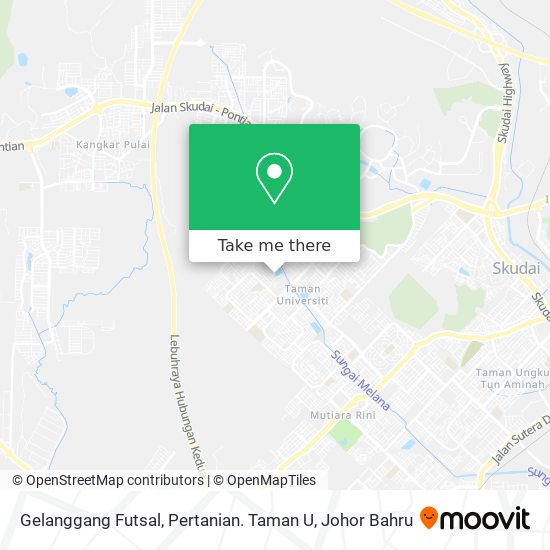 Gelanggang Futsal, Pertanian. Taman U map