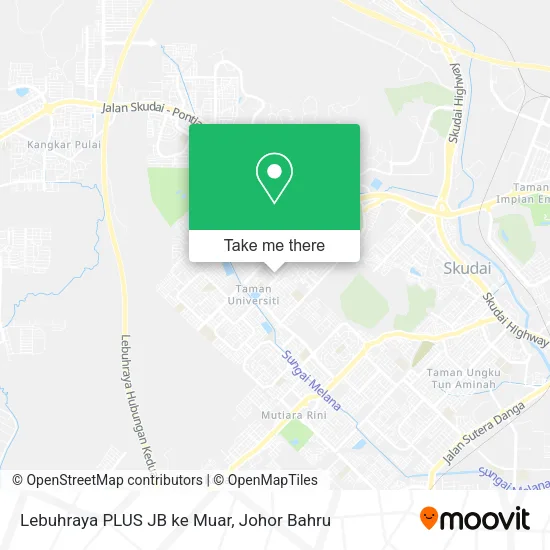 Lebuhraya PLUS JB ke Muar map