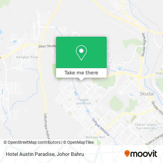 Hotel Austin Paradise map