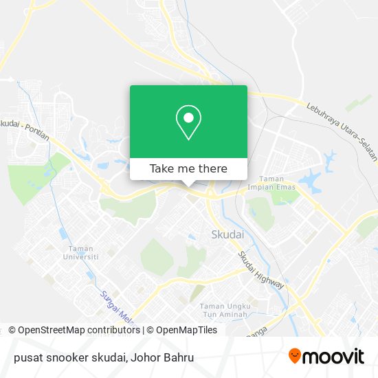 pusat snooker skudai map