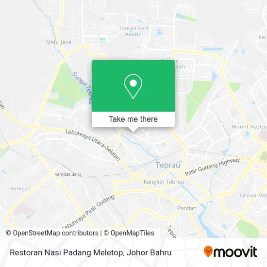 Restoran Nasi Padang Meletop map