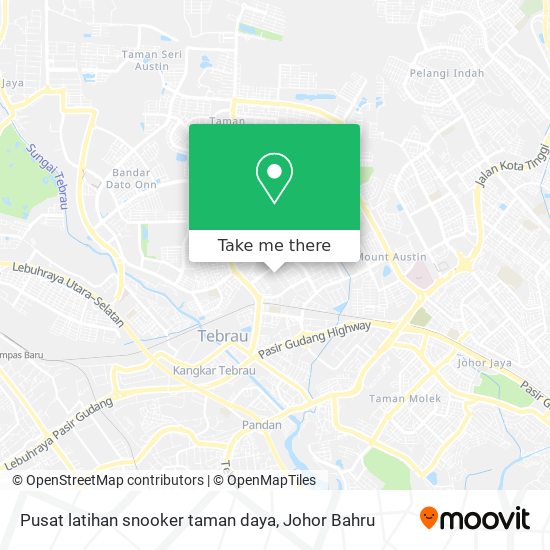 Pusat latihan snooker taman daya map