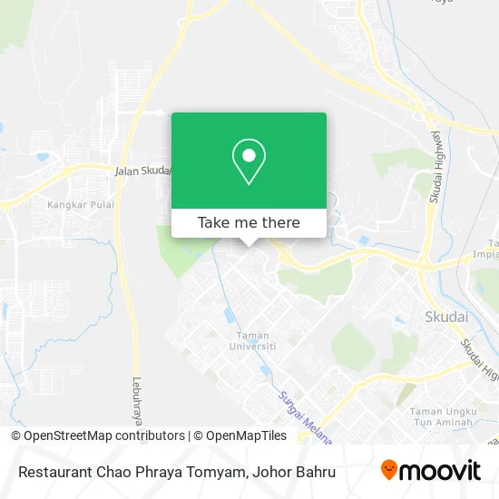 Restaurant Chao Phraya Tomyam map