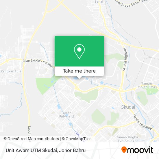 Unit Awam UTM Skudai map