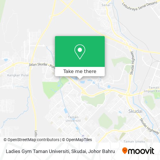 Ladies Gym Taman Universiti, Skudai map