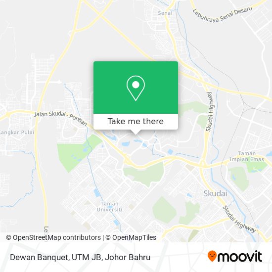 Dewan Banquet, UTM JB map