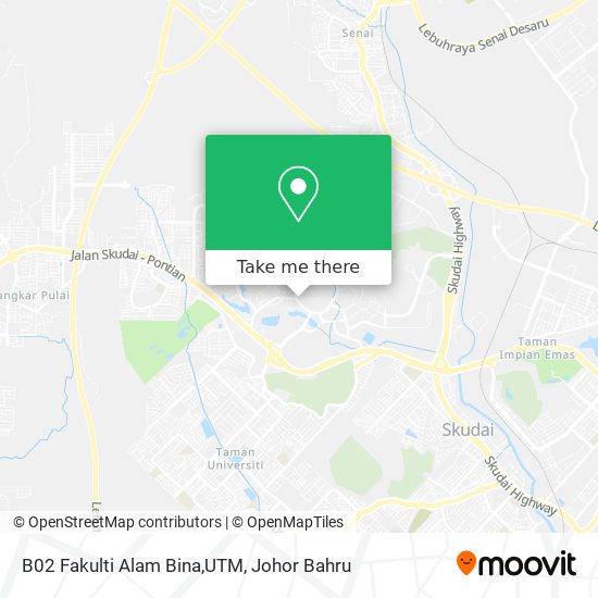B02 Fakulti Alam Bina,UTM map