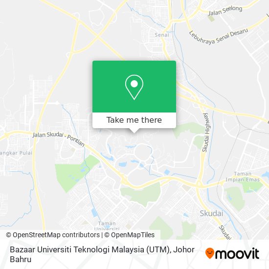 Bazaar Universiti Teknologi Malaysia (UTM) map