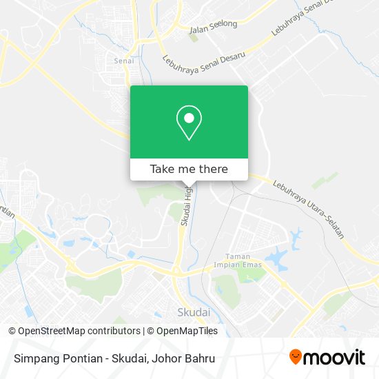 Simpang Pontian - Skudai map