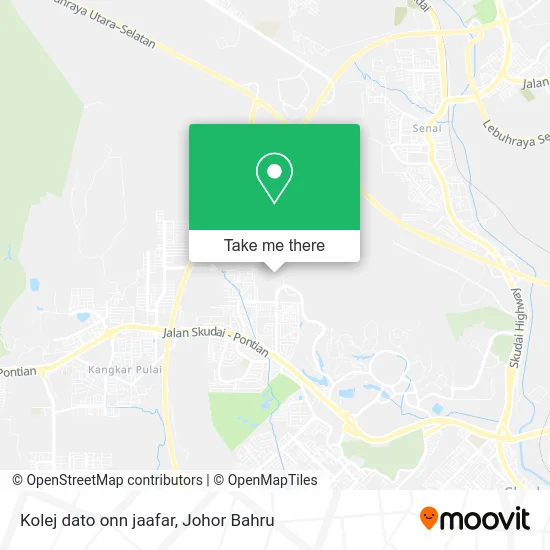 Kolej dato onn jaafar map