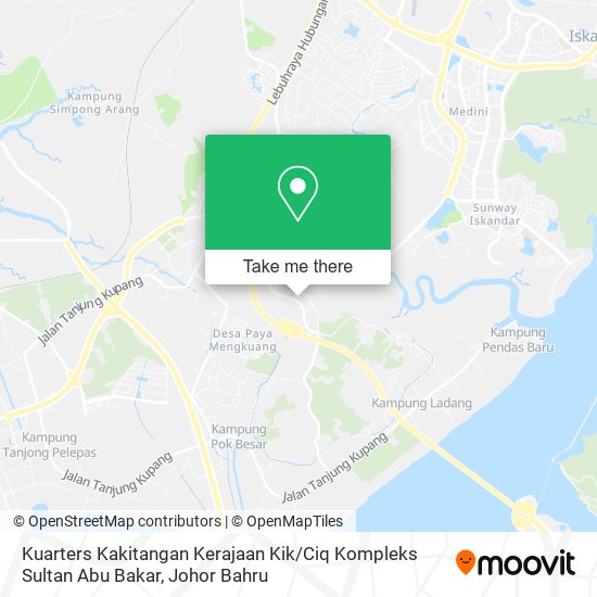 Kuarters Kakitangan Kerajaan Kik / Ciq Kompleks Sultan Abu Bakar map