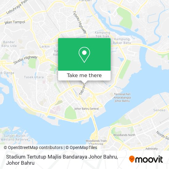 Stadium Tertutup Majlis Bandaraya Johor Bahru map