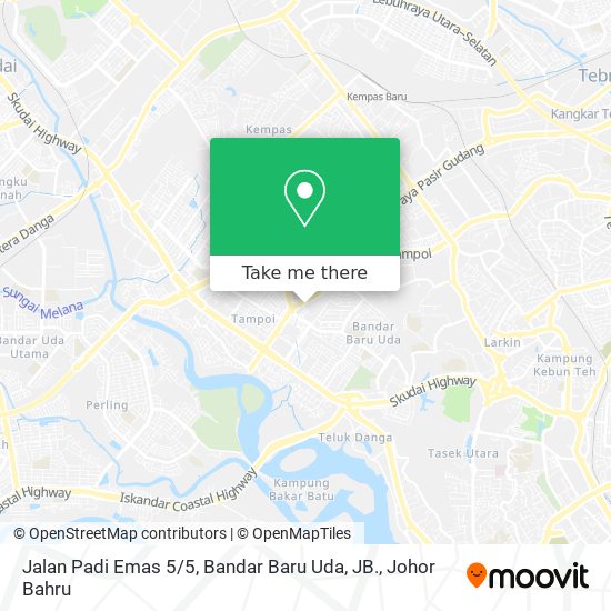 Jalan Padi Emas 5 / 5, Bandar Baru Uda, JB. map