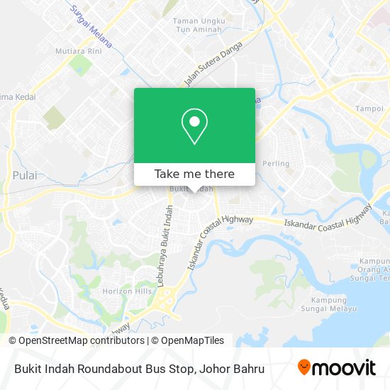 Bukit Indah Roundabout Bus Stop map