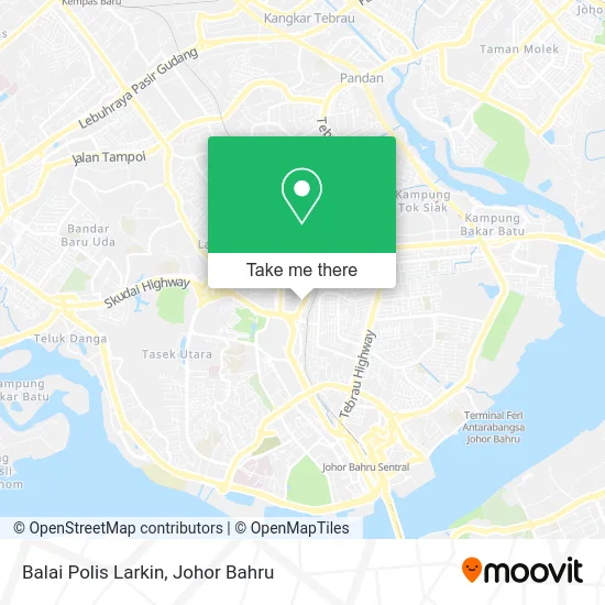 Balai Polis Larkin map