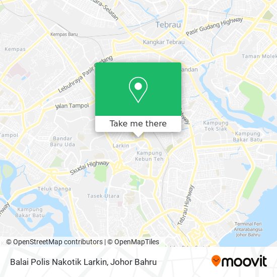 Balai Polis Nakotik Larkin map