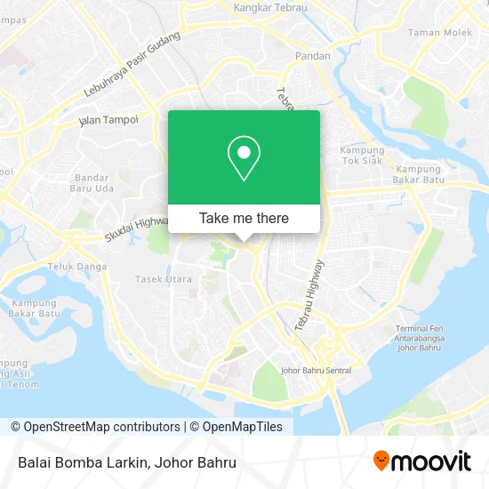 Balai Bomba Larkin map